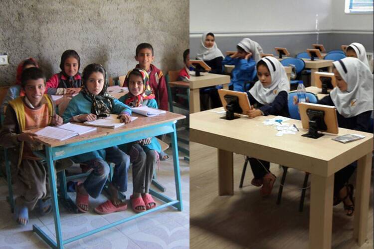 کلاس جبرانی برای بازماندگان از تحصیل در مدرسه خیریه محبت تهران